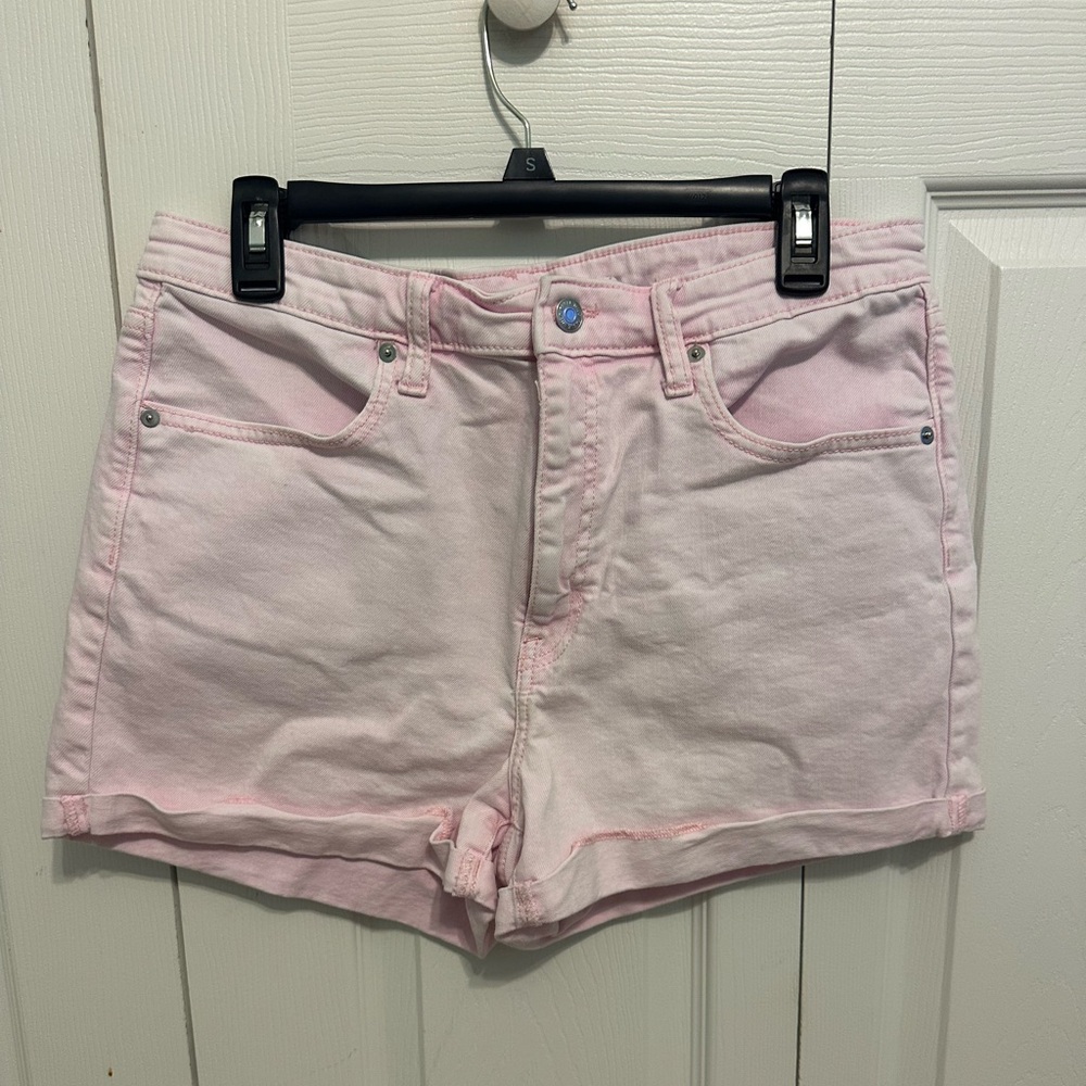 Wild Fable Pink Acid Wash Shorts